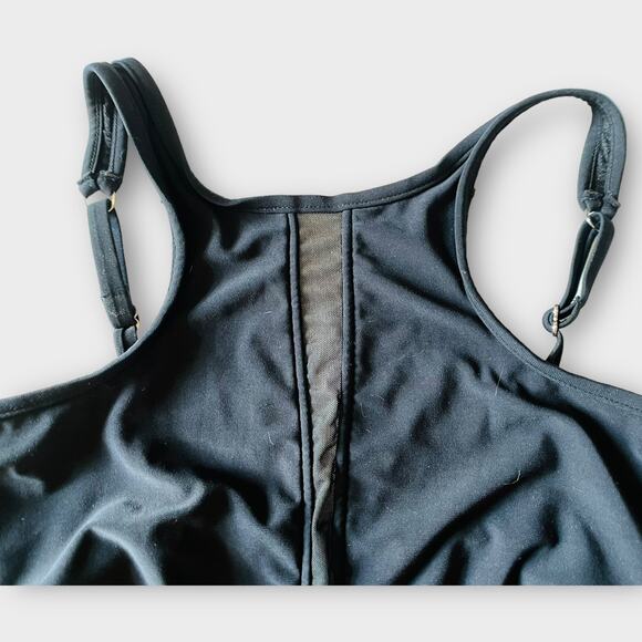 MagicSuit Don't Mesh with Me Colleen Mesh Wire-Free Tankini Top Black Solid 12 - Picture 4 of 12